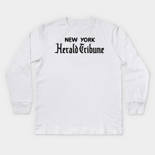 new york herald tribune Kids Long Sleeve T-Shirt